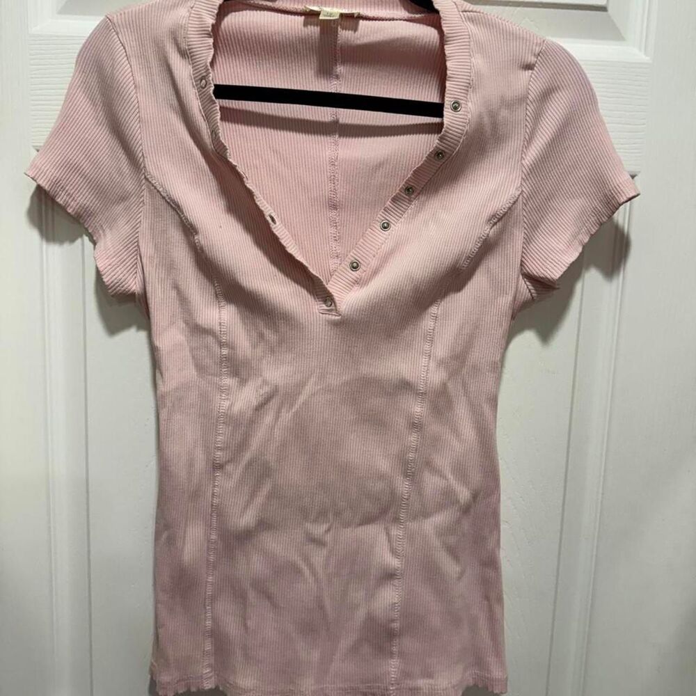 Pink Henley Top